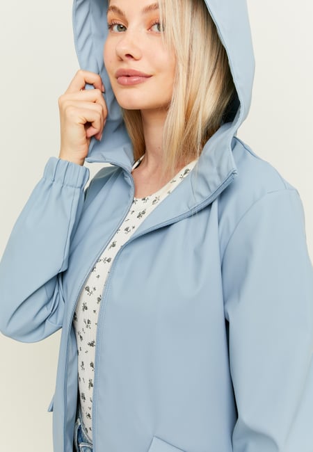 TALLY WEiJL, Cappotto Impermeabile in Similpelle Blu for Women