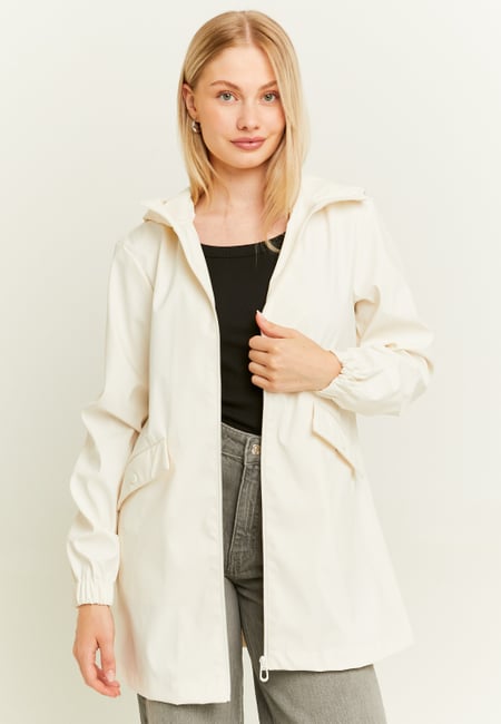 TALLY WEiJL, Cappotto Impermeabile in Similpelle Bianco for Women