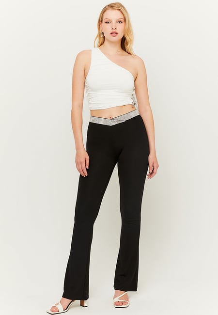 TALLY WEiJL, Legging Flare avec Strass à la Taille for Women