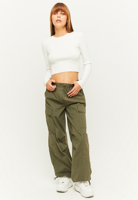 TALLY WEiJL, Pantalon cargo vert jogger fit for Women