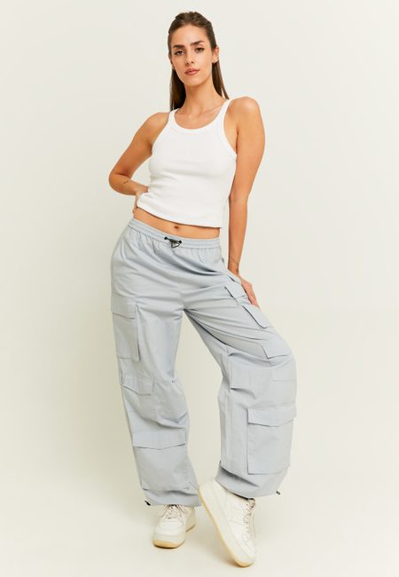 TALLY WEiJL, Blue Cargo Pants for Women