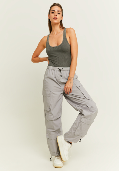 TALLY WEiJL, Pantaloni Cargo Grigi for Women