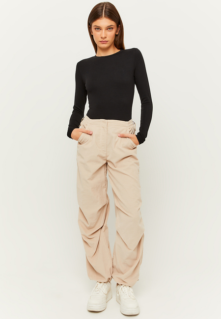 TALLY WEiJL, Corduroy Parachute Trouser with Pleats for Women