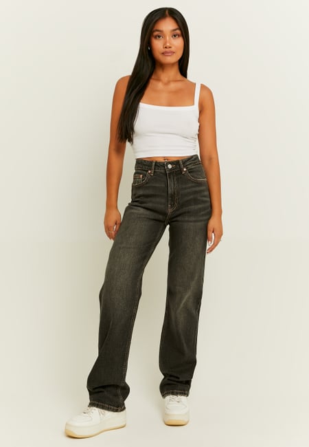 TALLY WEiJL, High Waist Straight Leg Jeans for Women