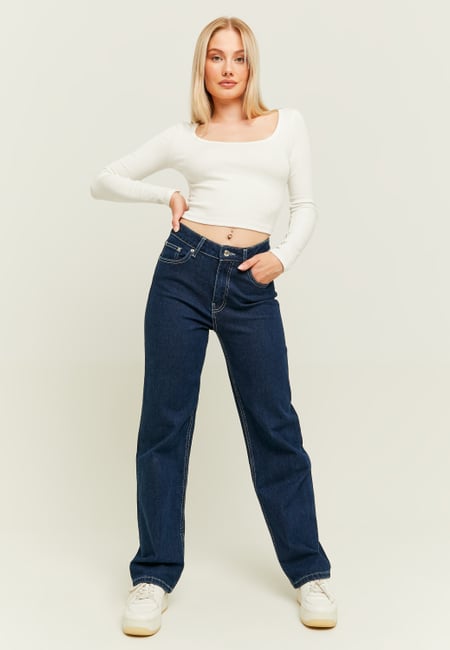 TALLY WEiJL, Jeans Straight Leg a Vita Alta for Women