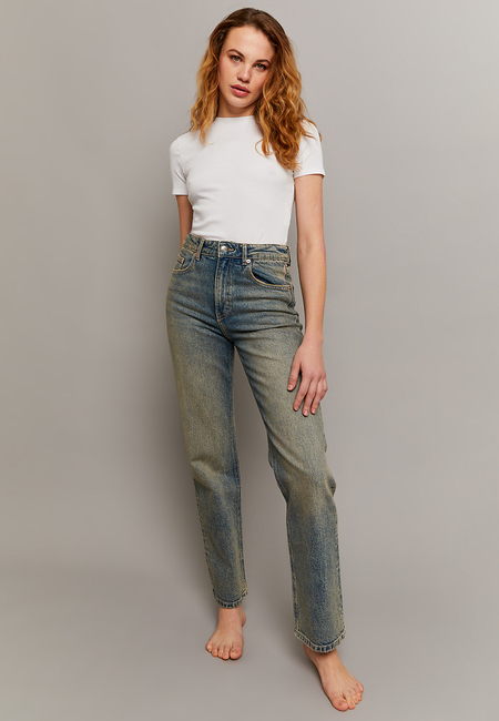 TALLY WEiJL, High Waist Straight Leg Jeans for Women