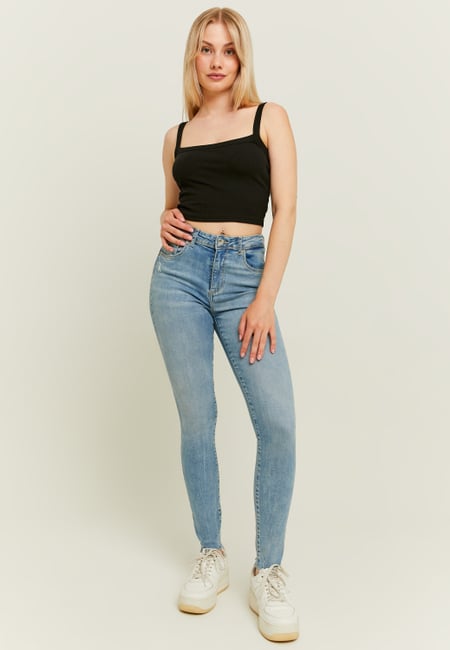 TALLY WEiJL, Mid Waist Skinny Push Up Jeans for Women