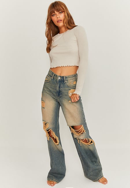 TALLY WEiJL, Jean destroy Wide leg for Women