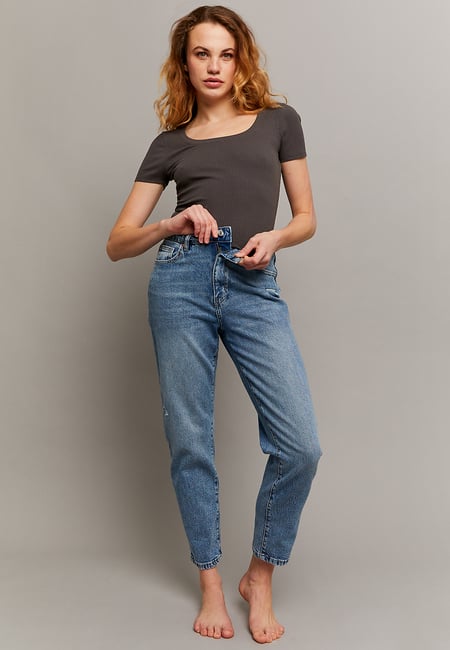 TALLY WEiJL, Comfort Stretch Mom Jeans for Women