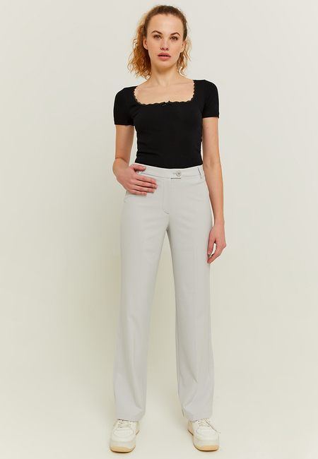 TALLY WEiJL, Pantalon ample beige à jambes droites for Women