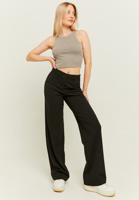 TALLY WEiJL, Pantaloni Dritti Tailoring Neri for Women