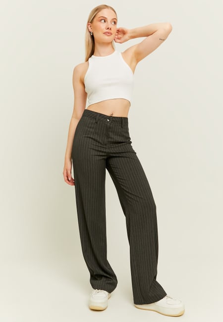 TALLY WEiJL, Pinstriped Straight Tailoring Trousers for Women