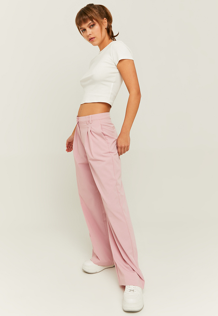 TALLY WEiJL, Pantalon loose taille haute rose for Women