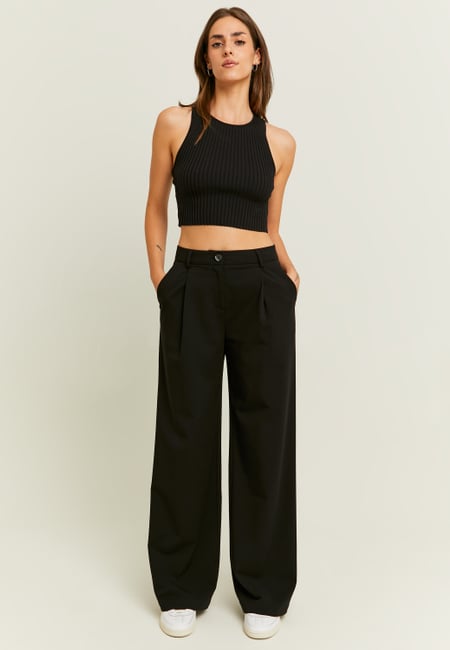 TALLY WEiJL, Pantalon Wide Leg Noir for Women