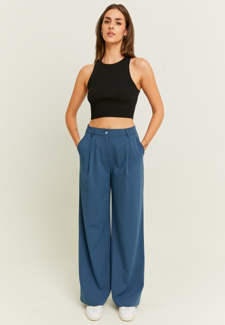 TALLY WEiJL, Blaue Hose mit weitem Bein for Women