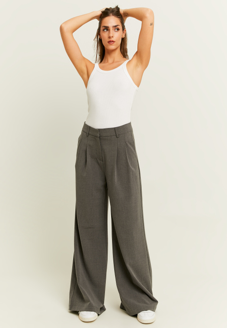 TALLY WEiJL, Pantalon Wide Leg Gris for Women