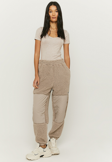 TALLY WEiJL, High Waist Jogginghose aus Kunstfell for Women