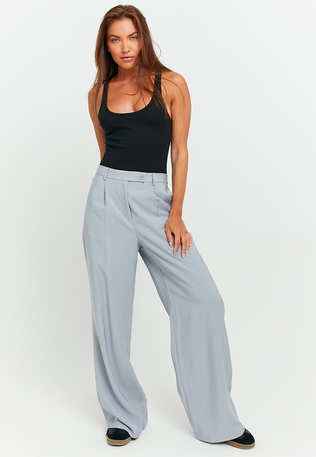 TALLY WEiJL, Grey High Waist Trousers for Women