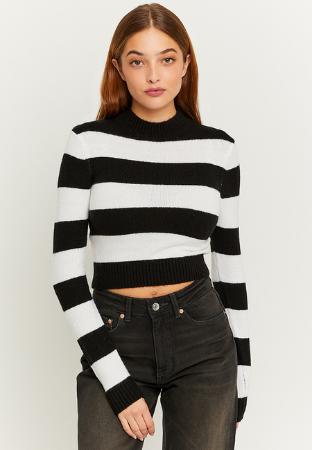 TALLY WEiJL, Gestreifter Cropped Pullover for Women