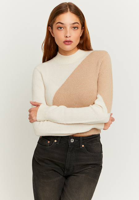 TALLY WEiJL, Colorblock Cropped Jumper for Women