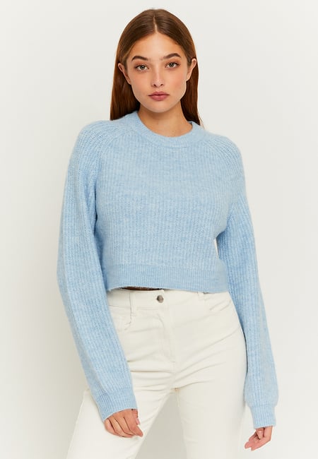 TALLY WEiJL, Light Blue Knit Jumper for Women