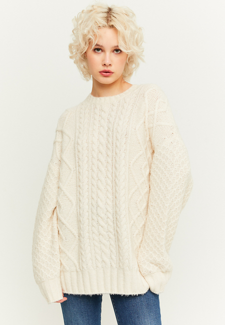 TALLY WEiJL, Chunky Cable Knit Oversize Jumper for Women