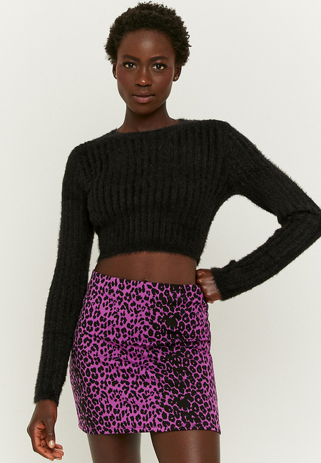 TALLY WEiJL, Black  Soft touch Cropped Jumper for Women