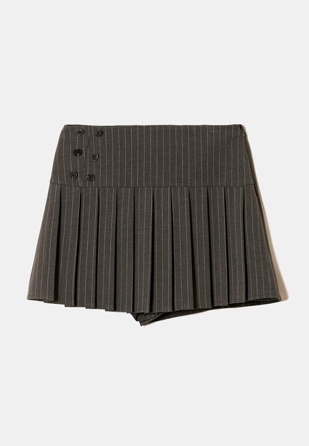 TALLY WEiJL, Pinstripe Skort with Pleats for Women