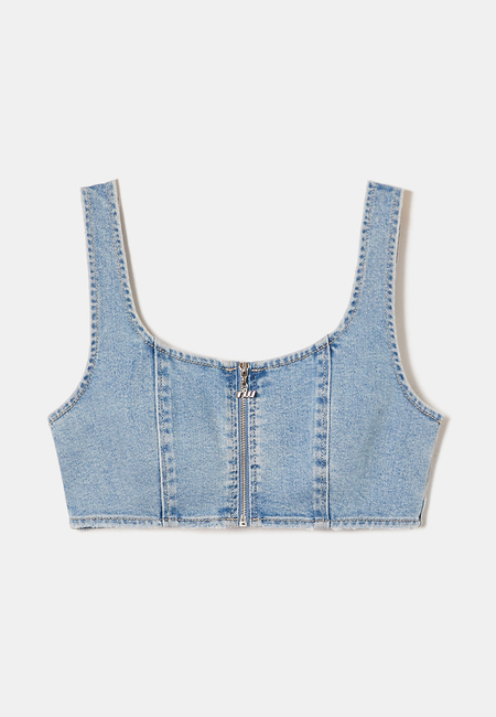 TALLY WEiJL, Denim Bralet for Women