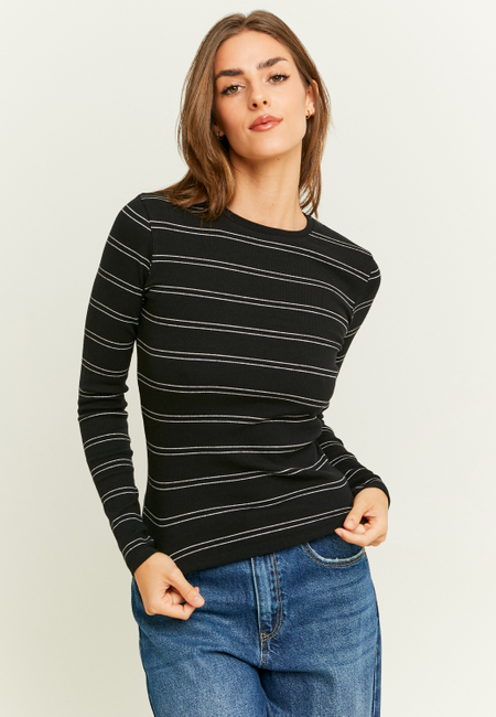 TALLY WEiJL, Striped Basic Long Sleeves T-shirt for Women