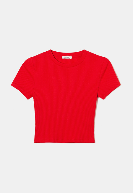 TALLY WEiJL, Cropped Basic T-shirt for Women