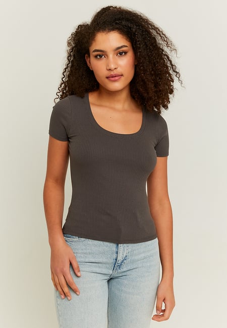 TALLY WEiJL, T-shirt basique gris for Women