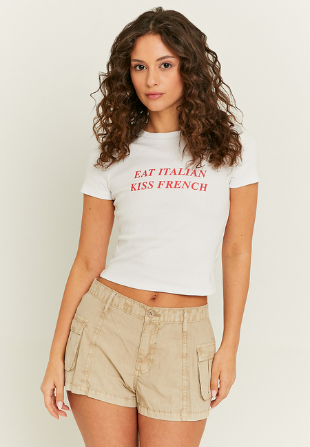 TALLY WEiJL, White Printed T-shirt for Women