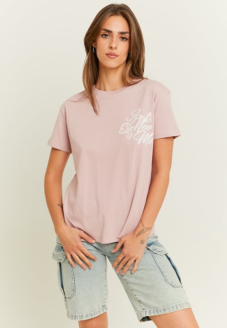 TALLY WEiJL, Pinkes bedrucktes T-Shirt for Women