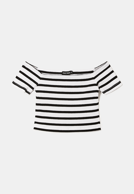 TALLY WEiJL, Ριγέ Cropped Top for Women