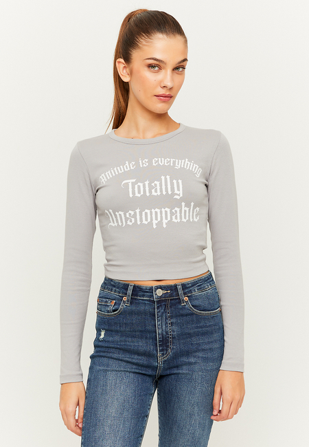 TALLY WEiJL, Printed Cropped T-Shirt for Women