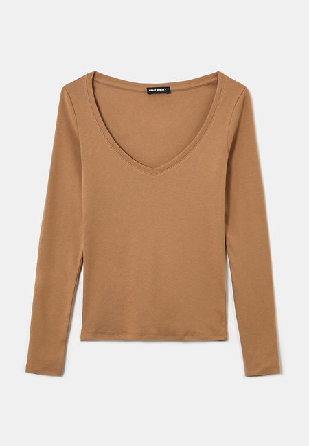 TALLY WEiJL, Basic T-Shirt mit langen Ärmeln for Women