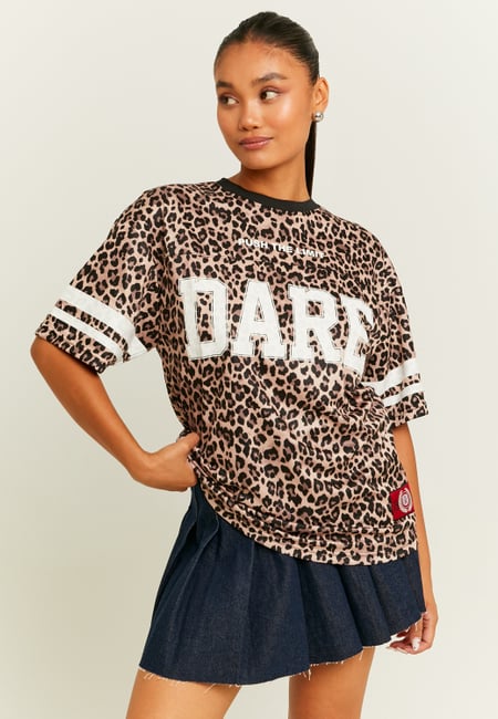 TALLY WEiJL, Football T-shirts Stampa Animalier Leo for Women