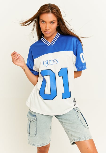 TALLY WEiJL, Oversized Football T-Shirt for Women