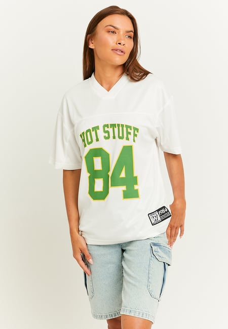 TALLY WEiJL, Oversized Football T-Shirt for Women