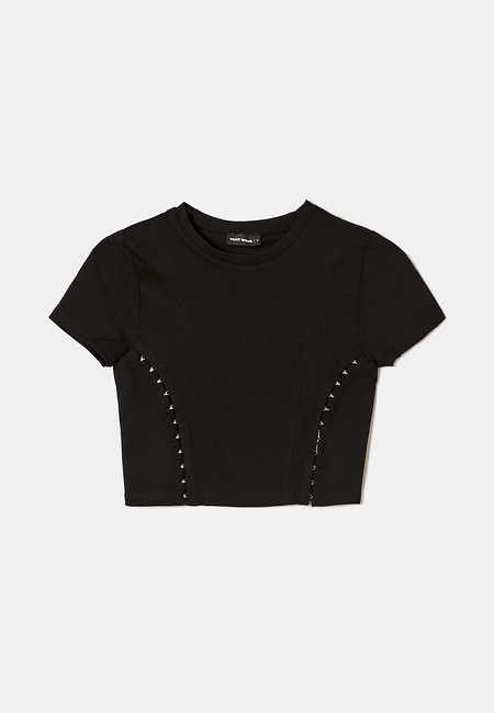 TALLY WEiJL, Cropped Fancy Detail Top for Women