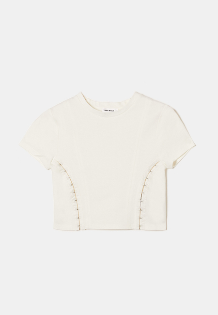 TALLY WEiJL, Cropped Fancy Detail Top for Women