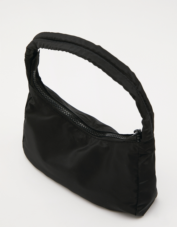 black nylon bag