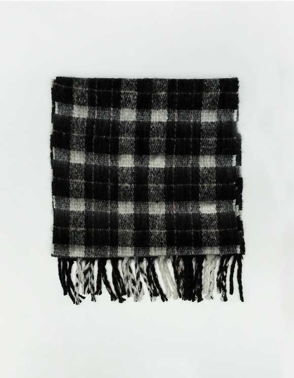 black check scarf