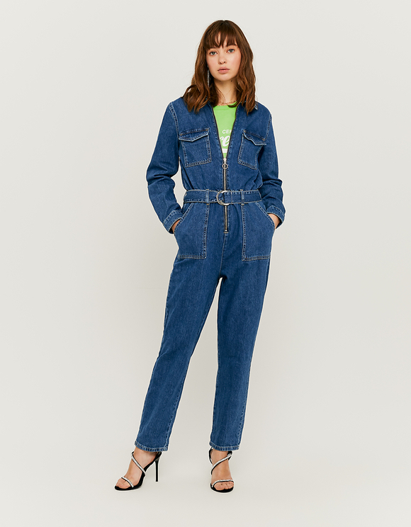 utility jumpsuit denim