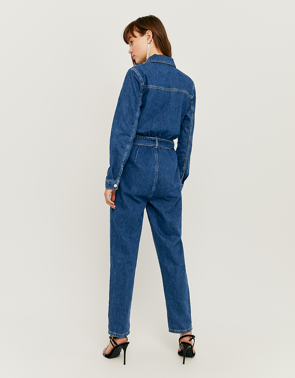 denim utility playsuit