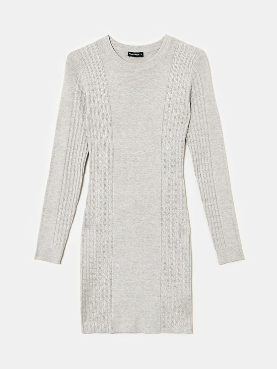 grey woolen dress