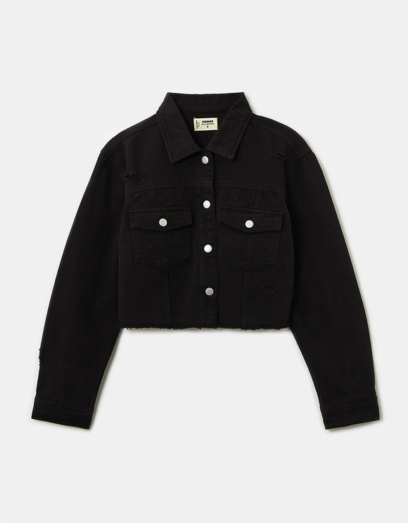 Black Denim Jacket | TALLY WEiJL Online Shop