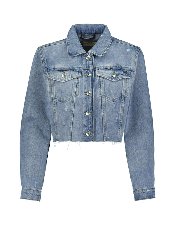 Denim Cropped Jacket | TALLY WEiJL Online Shop