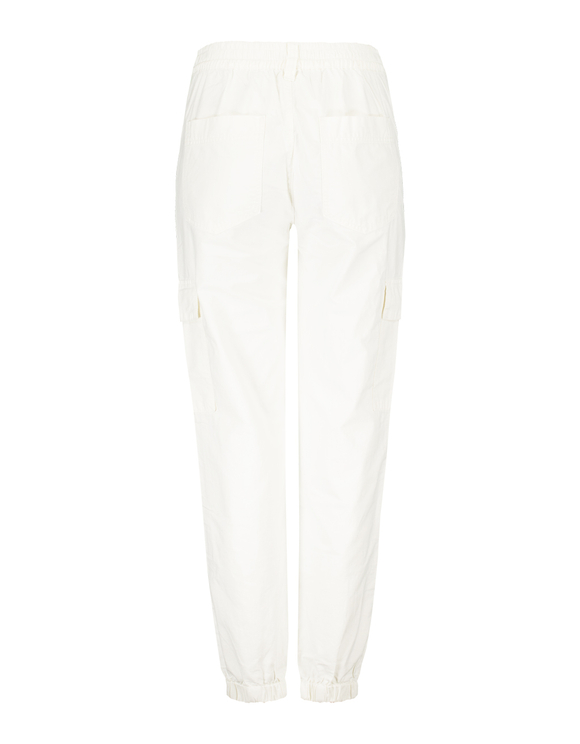 high waisted white cargo pants